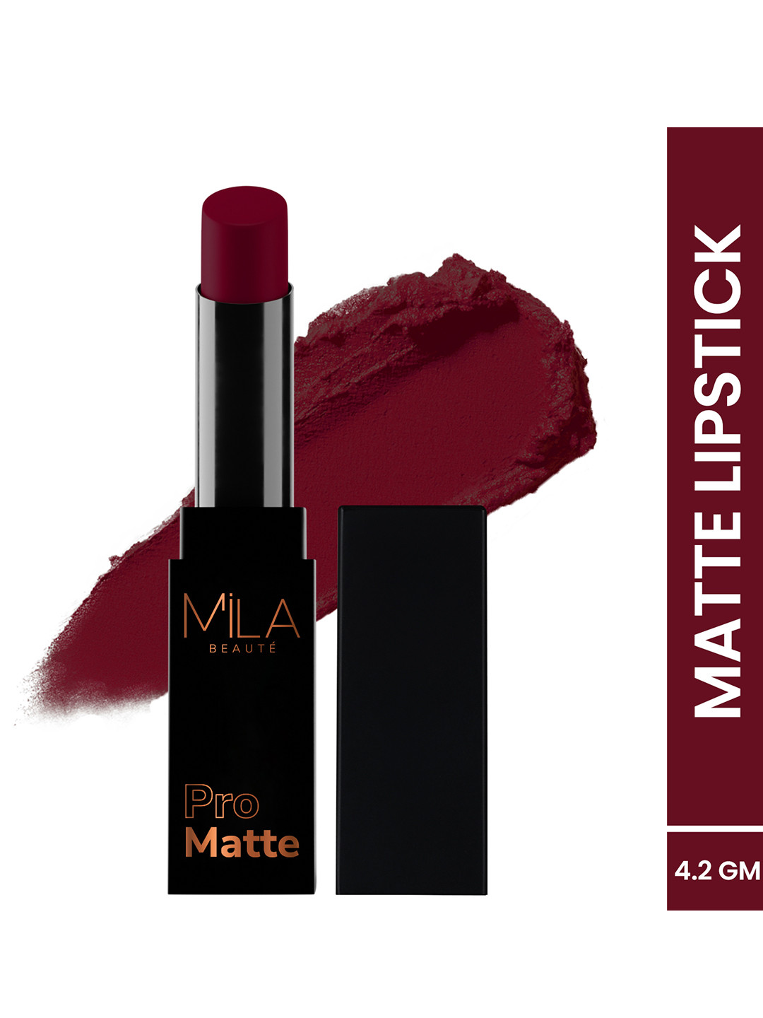 MILA BEAUTE Pro Matte Long Lasting Bullet Lipstick - 4.2 g - Helen