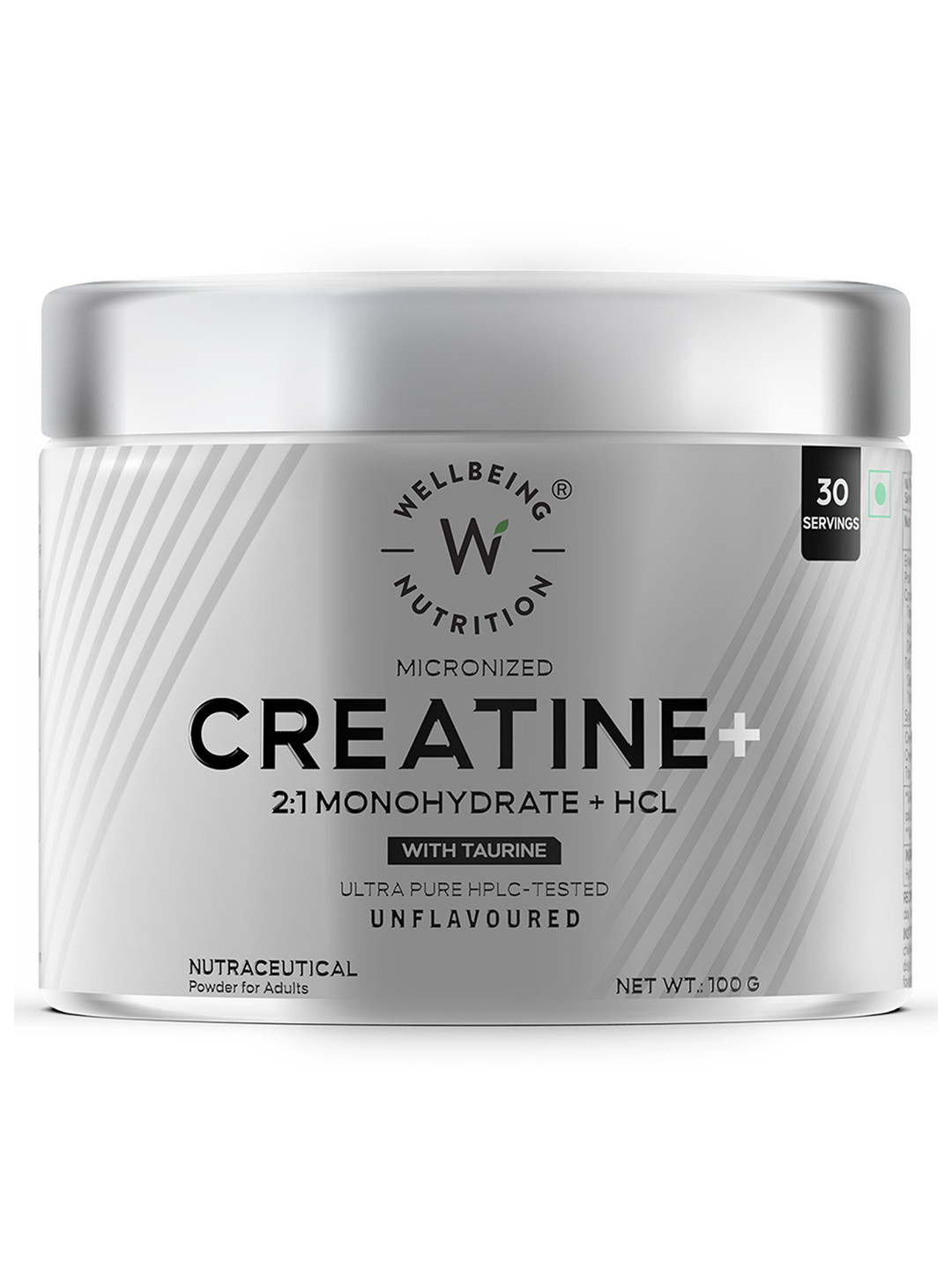 Wellbeing Nutrition Micronized Creatine Powder + HCL - 100g