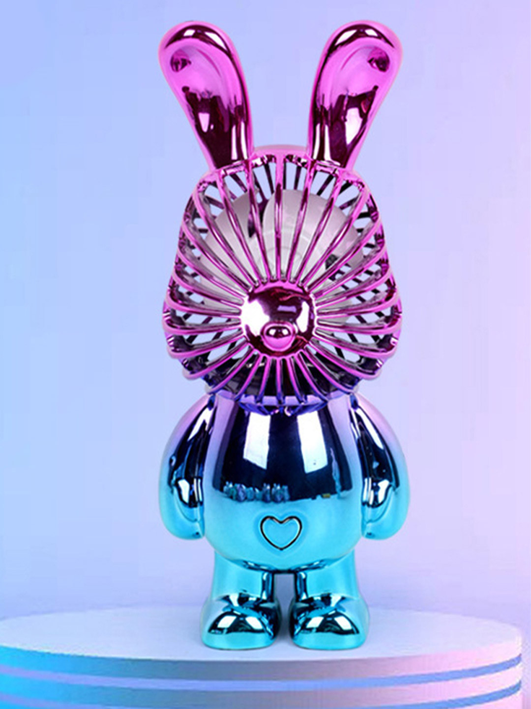 Spiaty Rabbit Unisex Rechargeable Handheld and Desktop Mini USB Fan