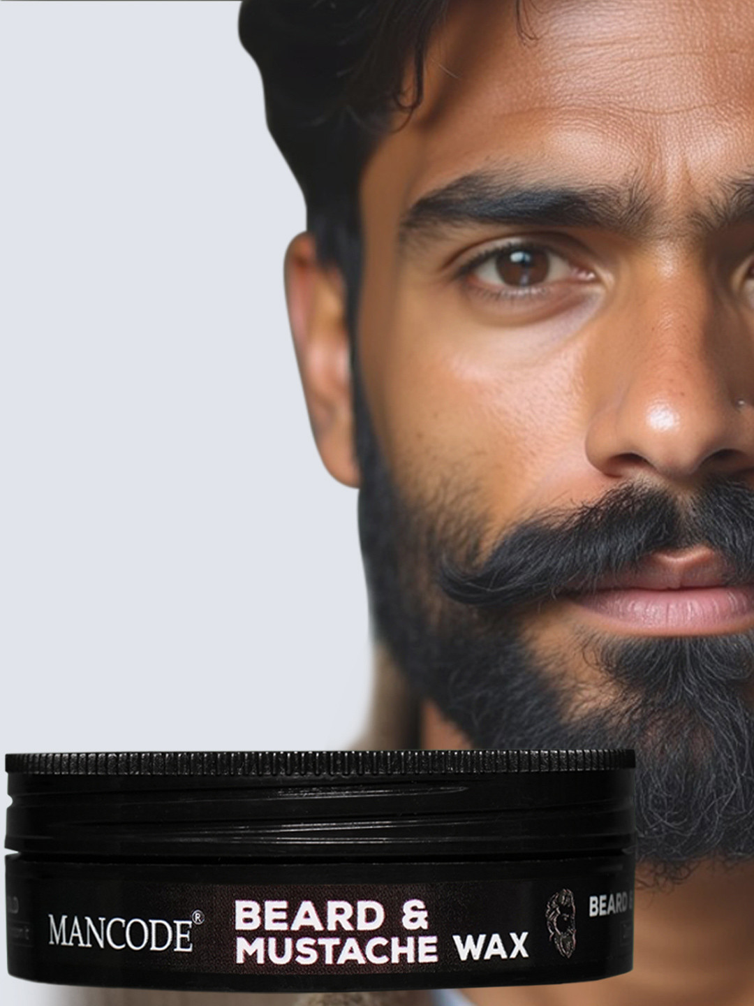 MANCODE Extra Strong Hold Beard & Mustache Wax- 50 g