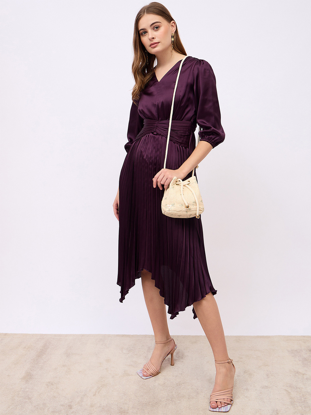 Styli Women Embroidered Drawstring Shoulder Bag