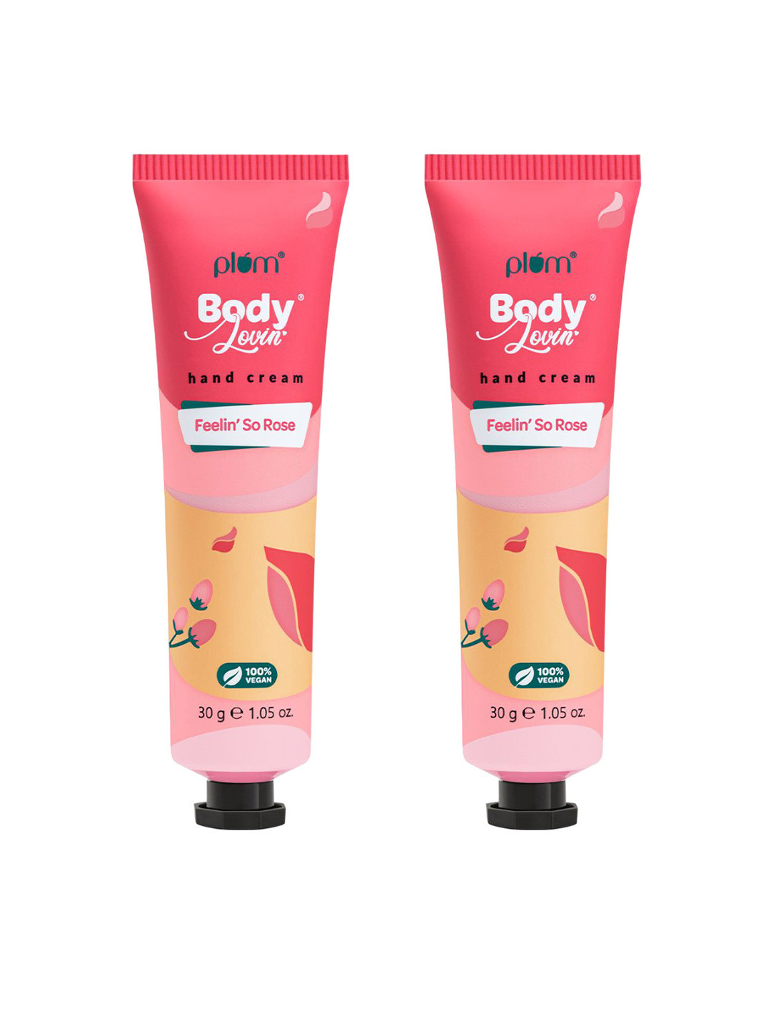 Plum Set of 2 BodyLovin' Hand Cream with Shea Butter 30 g each - Feelin' So Rose