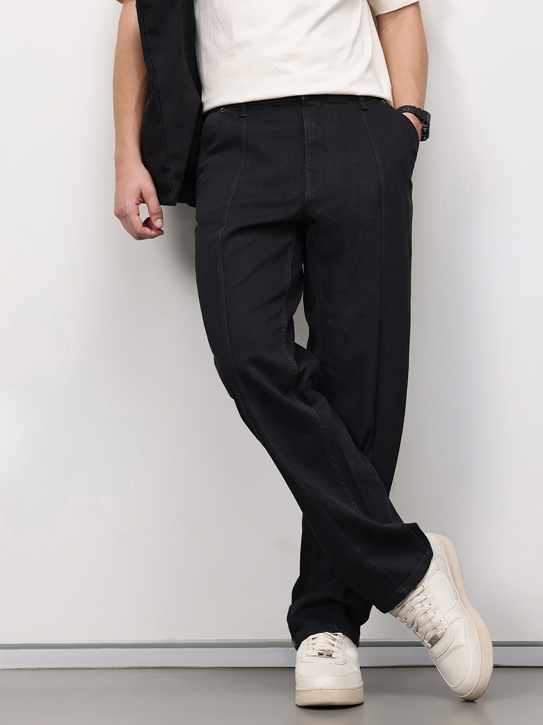 ether Men 365 Essentials Straight Fit Mid-Rise Jeans