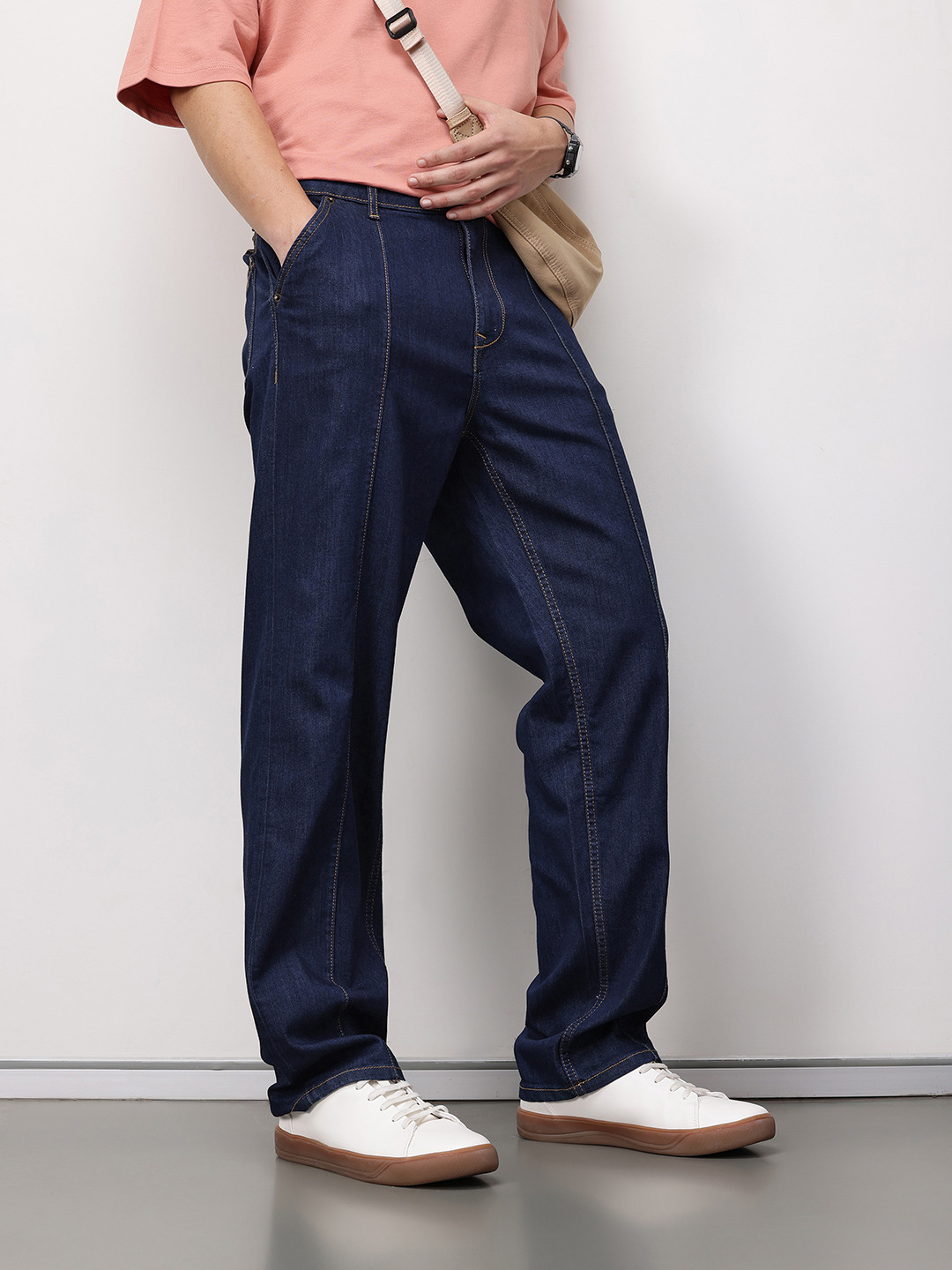 ether Men 365 Essentials Straight Fit Mid-Rise Jeans