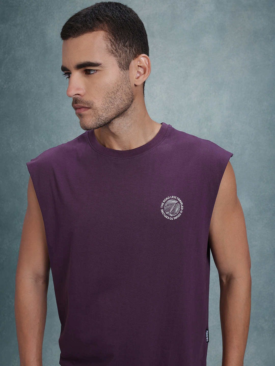 The Roadster Life Co. Men Pure Cotton Relaxed Fit T-shirt