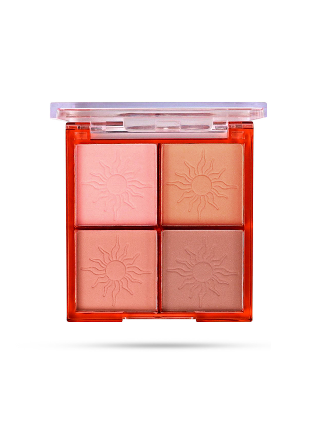 Seven Seas Pearl Petal Long Lasting Highlighter & Eyeshadow Palette- 25g -Pink & Peach -01