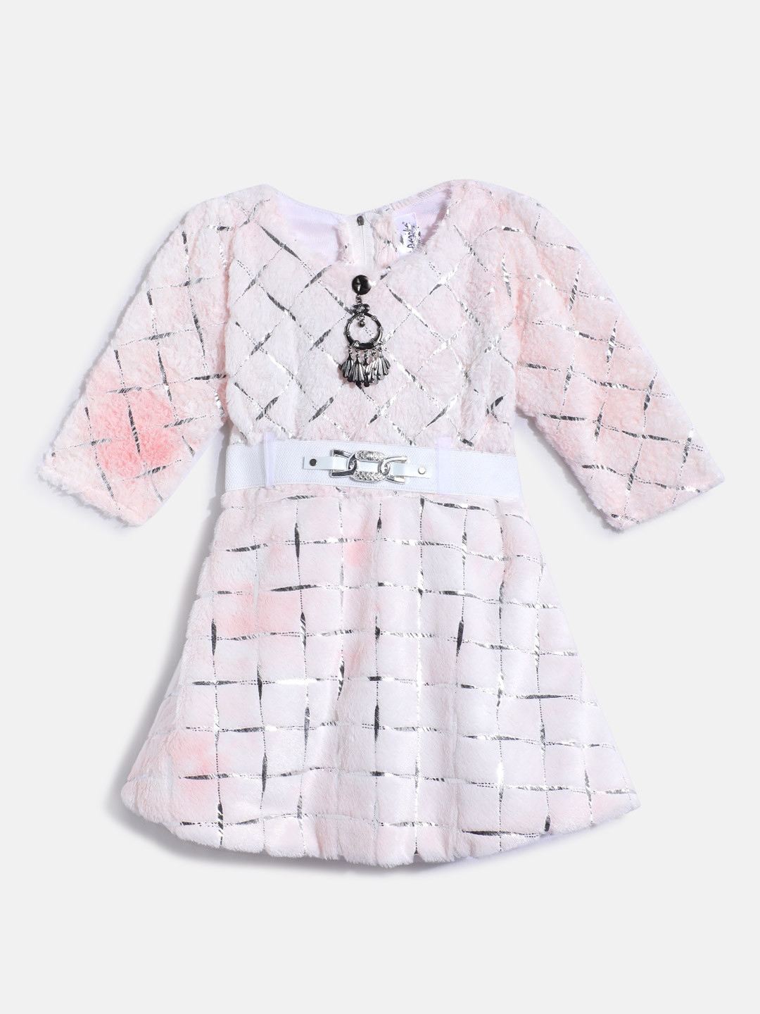 Aarika Print Woollen A-Line Dress