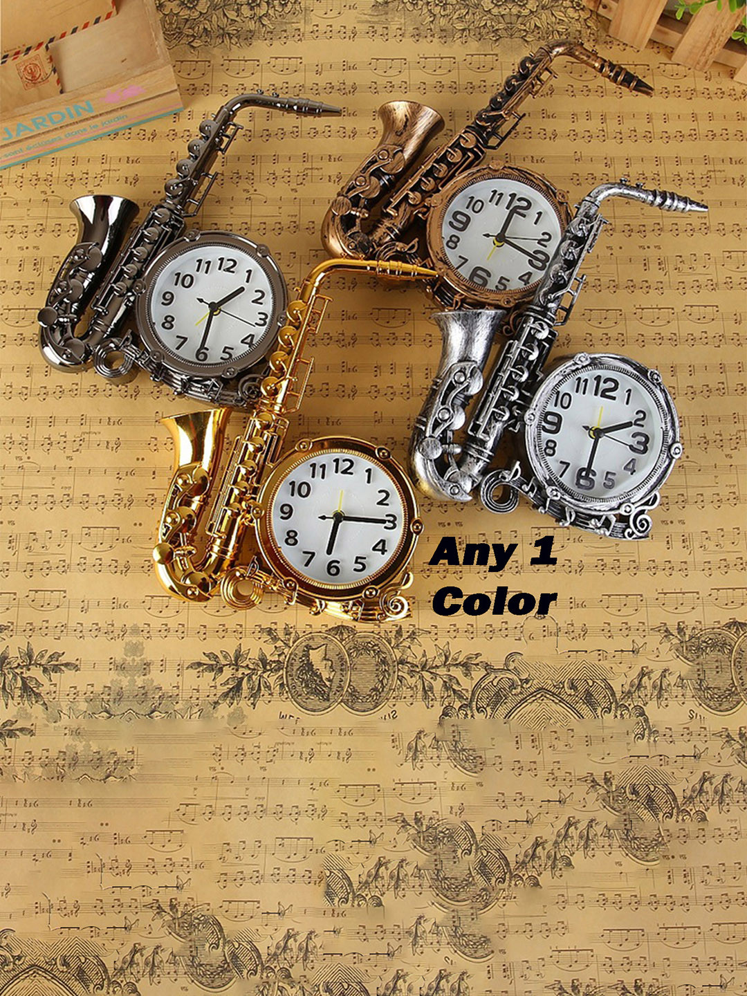 Spiaty White & Black Vintage Table Clock