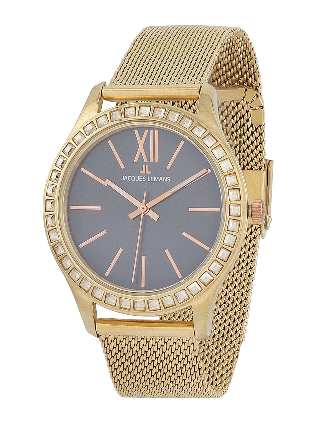 Jacques Lemans Women Dial & Stainless Steel Straps Analogue Watch 1-1841SZM