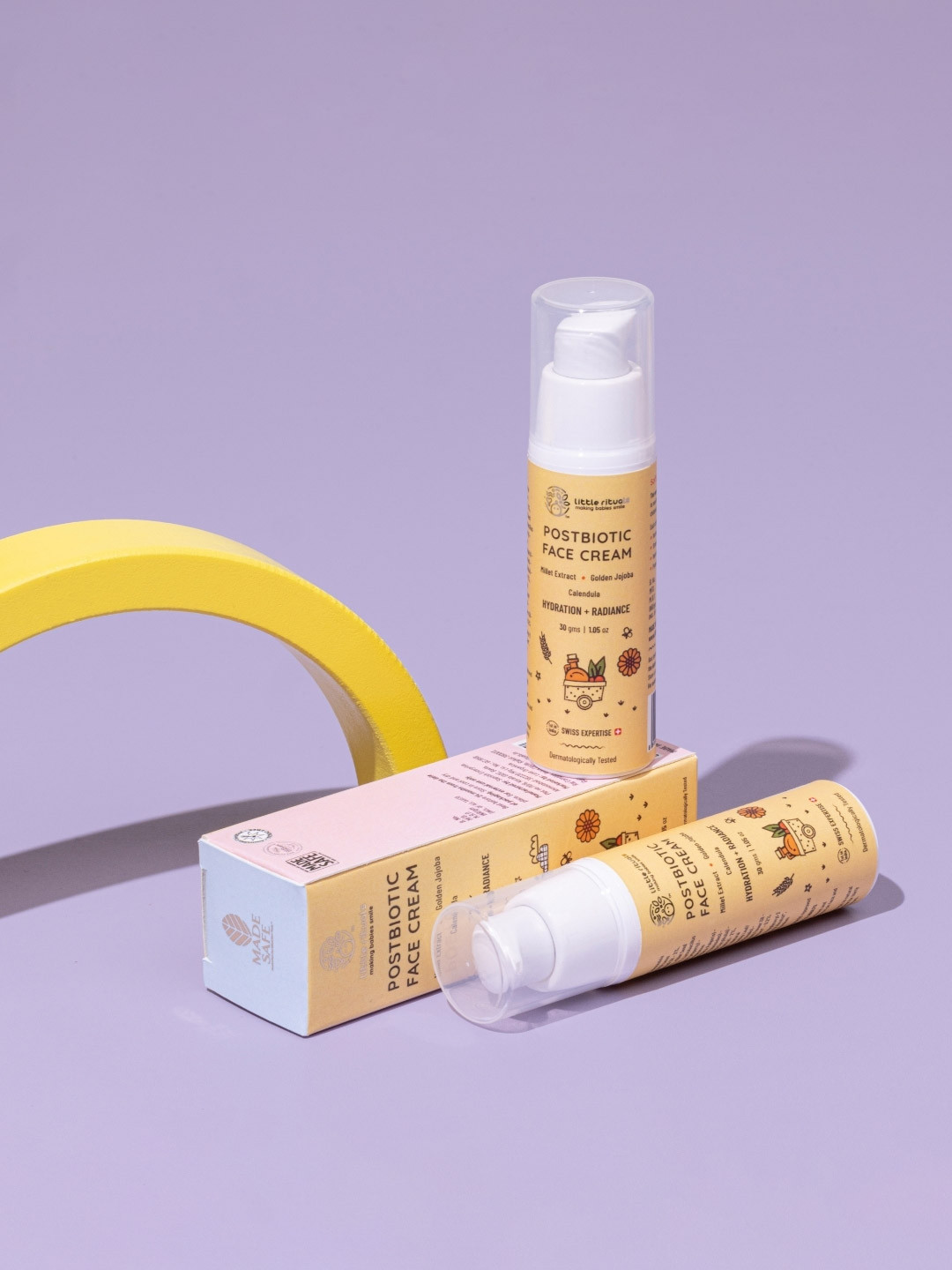 Little Rituals Postbiotic Face Cream with Austrian Red Millet & Calendula Flowers - 30 g