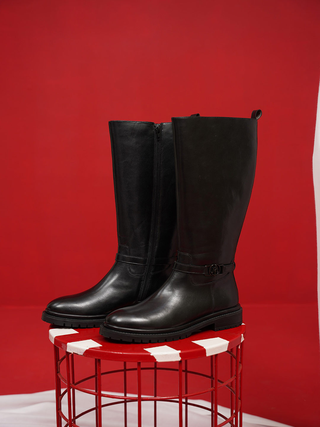 MICHAEL ANGELO Block Heel Slouchy Boots