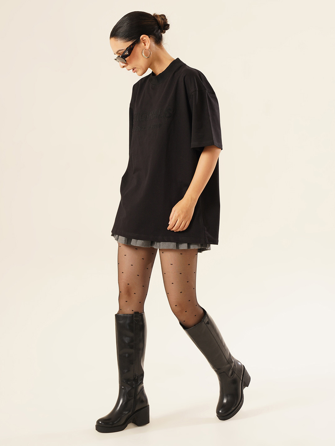 MICHAEL ANGELO Block Heeled Knee High Boots