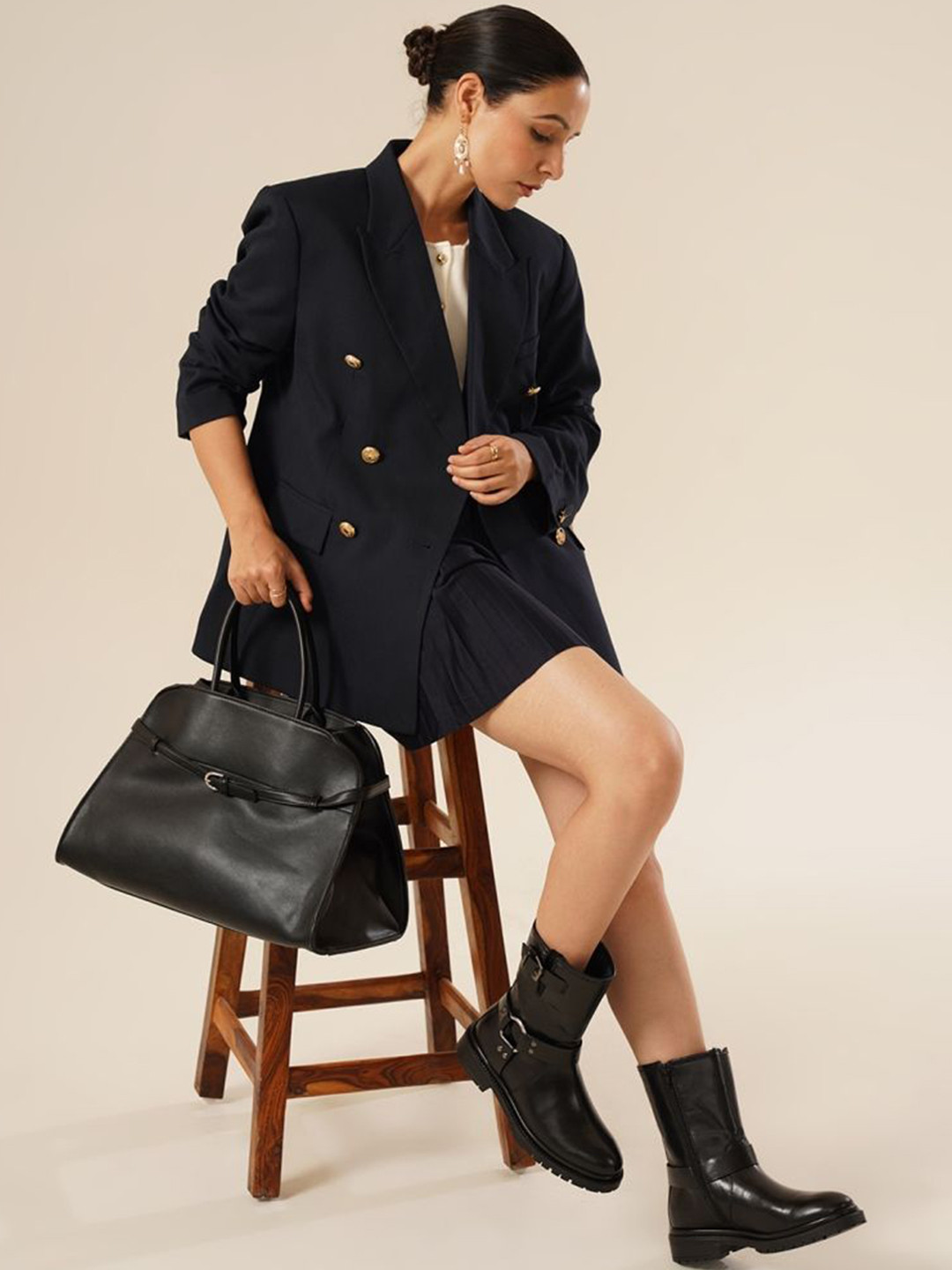 MICHAEL ANGELO Women Block Heel Biker Boots