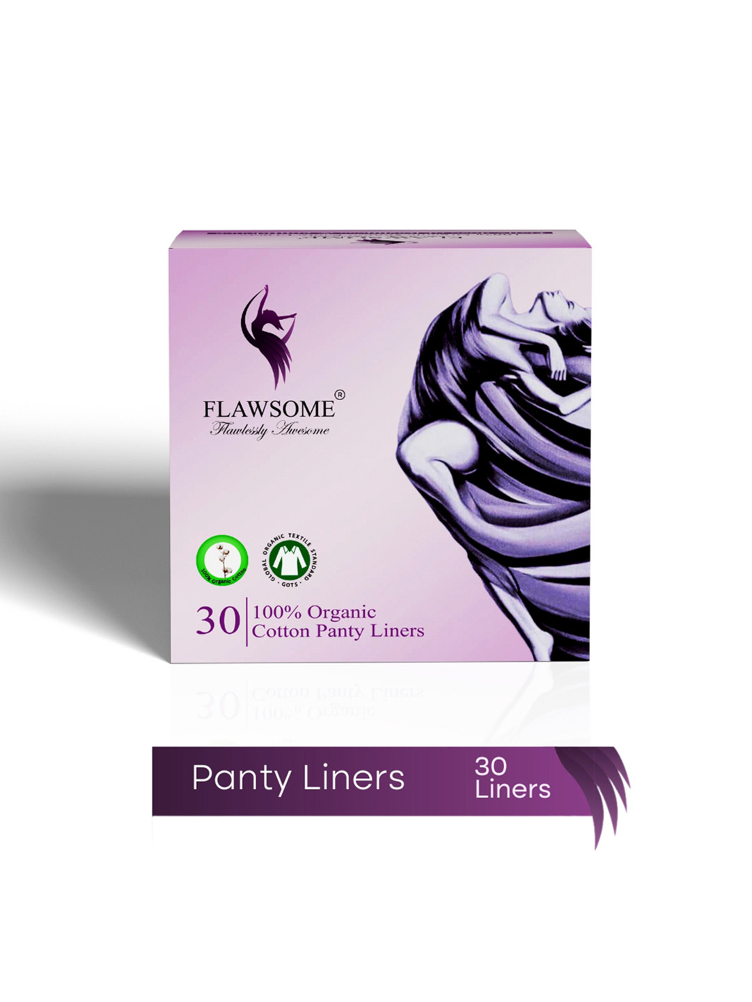 Flawsome Pure Cotton Panty Liners - 30 Pcs