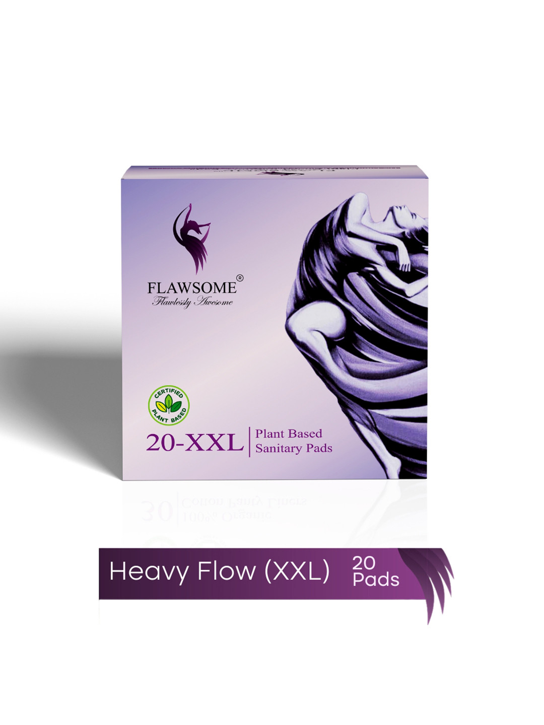 Flawsome 100% Rash-Free By Gynecologist Sanitary Napkins - XXL- 20 Pcs