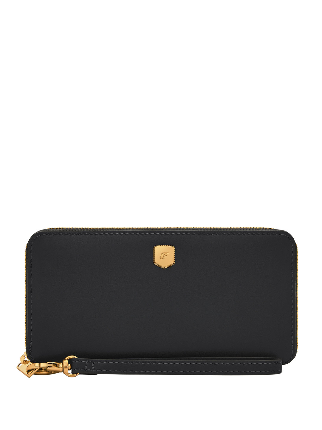 Fossil Leather Structured Sling Bag with Bow Detail