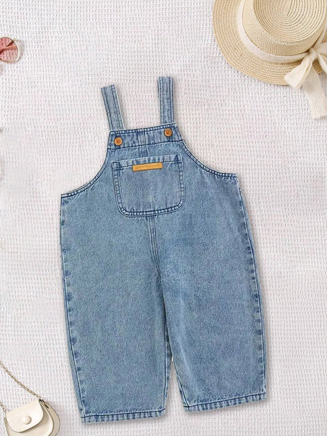 FOREVER FRIDAY Girls Denim Dungaree