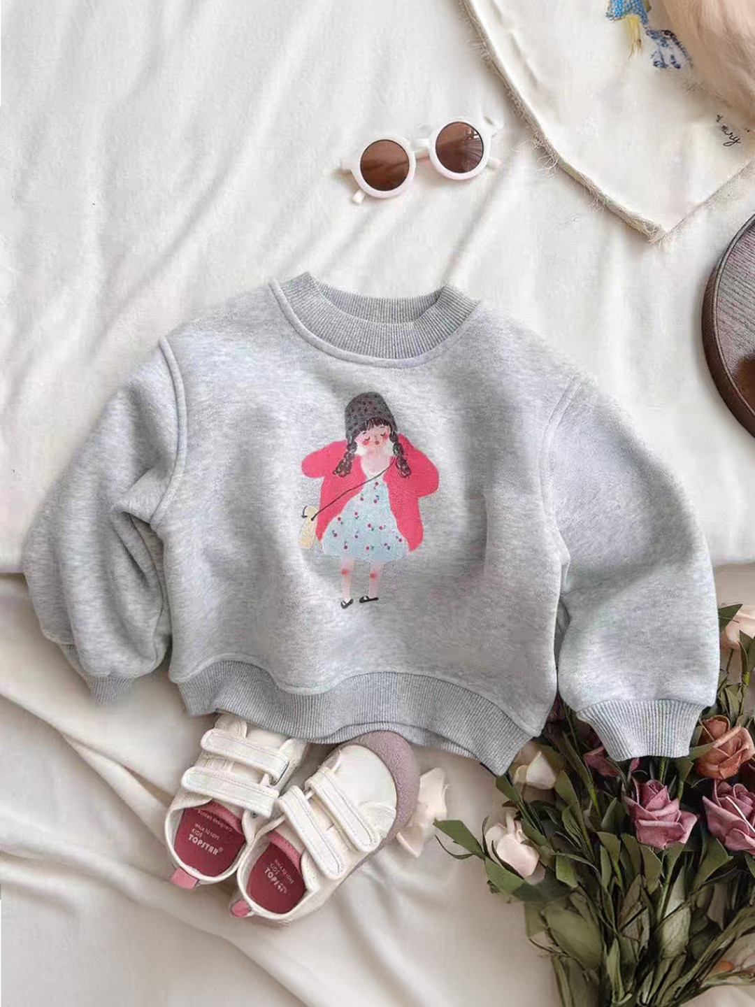 FOREVER FRIDAY Boys Cotton Self Design Printed Sweatshirt