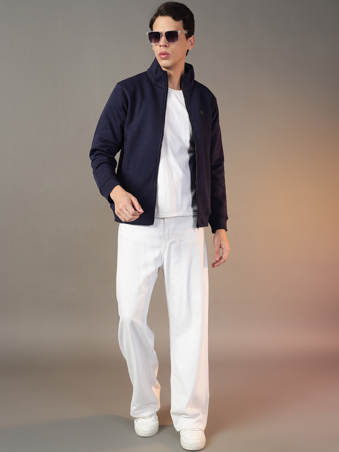 FCK GOLD Men Solid Fleece Jacket