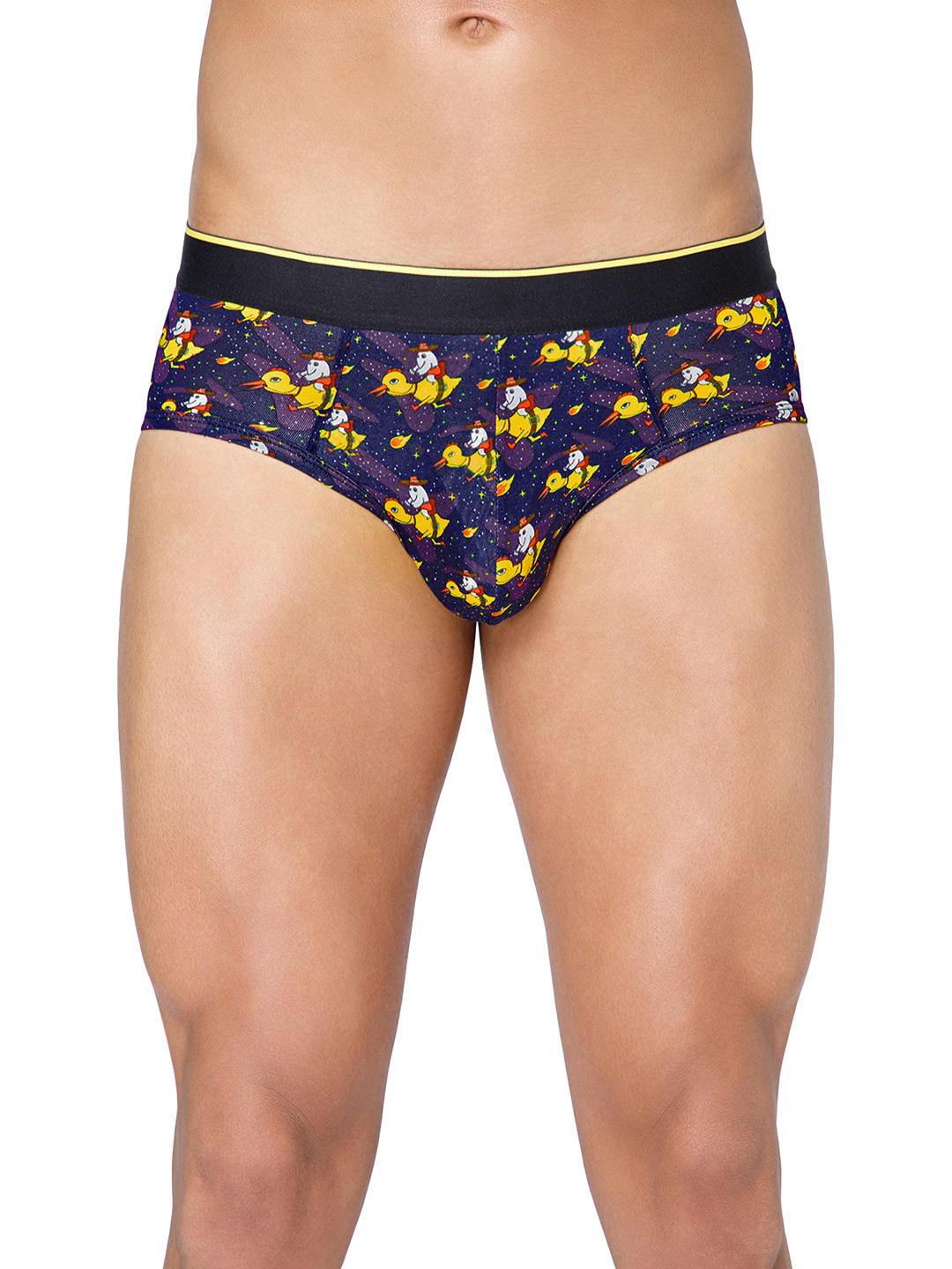 bummer Men Printed Mid-Rise Basic Brief BRSRU01S