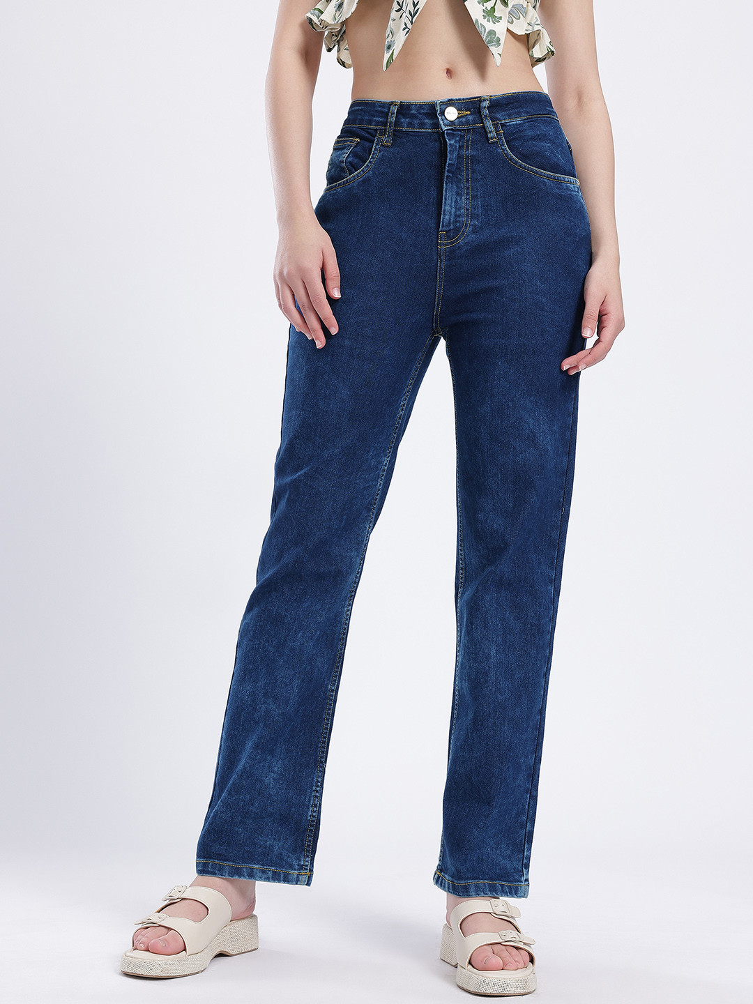 glitchez Women Straight Jeans