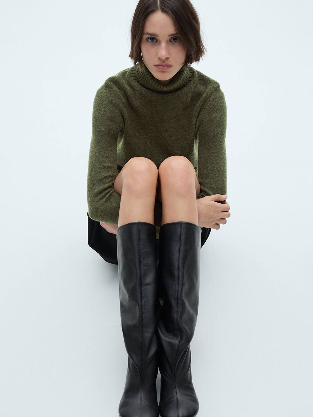 MANGO Turtle Neck Pullover