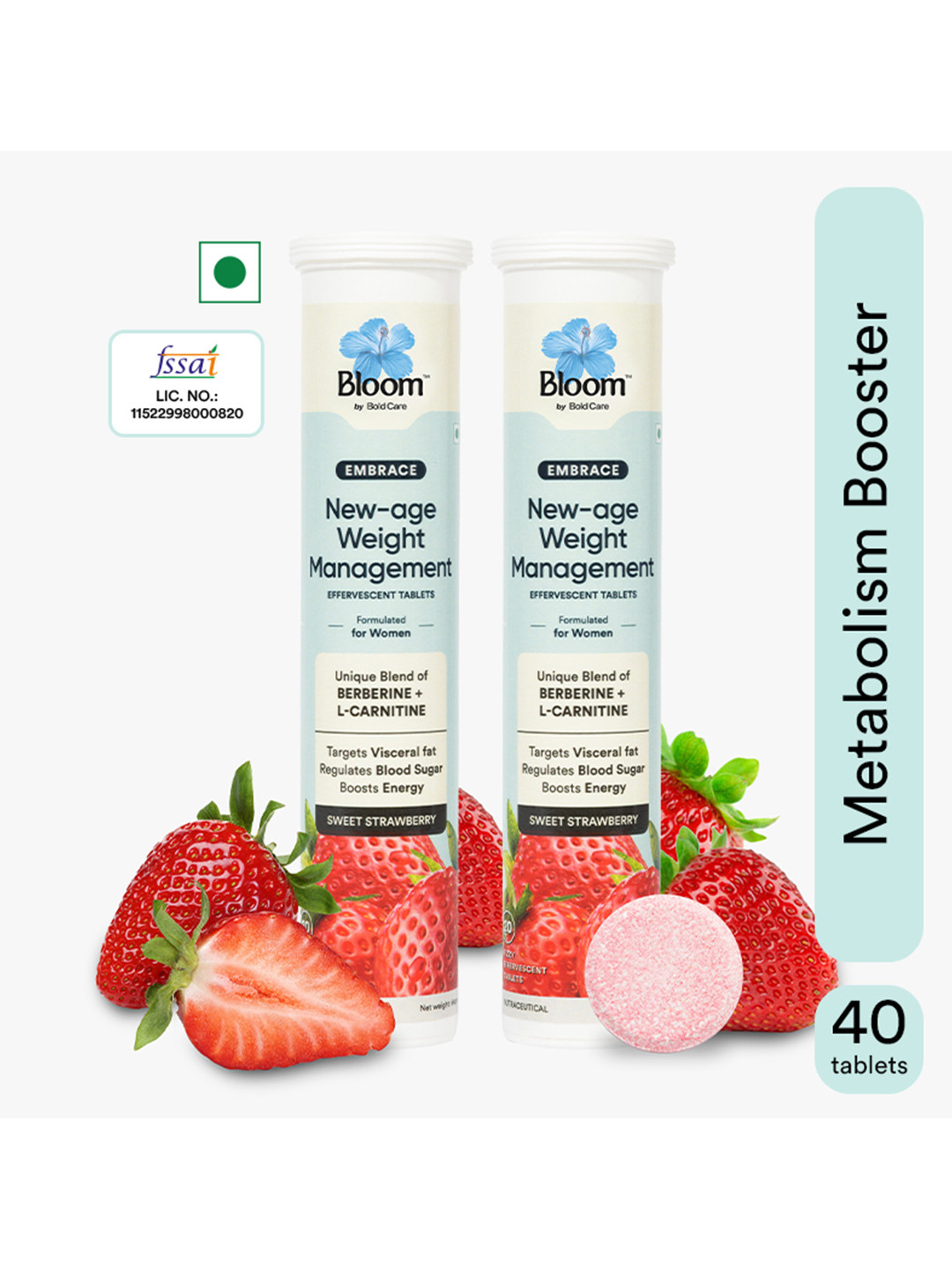 Bloom Set Of 2 New-Age Weight Management Tablets - 20 Tablets Each