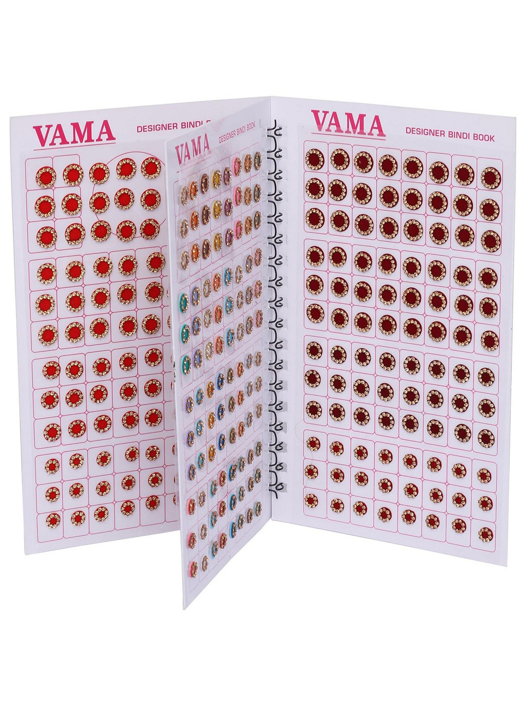 VAMA Women Multicoloured Mint Pastel Bindis Sindoor Sticker Bindi Book