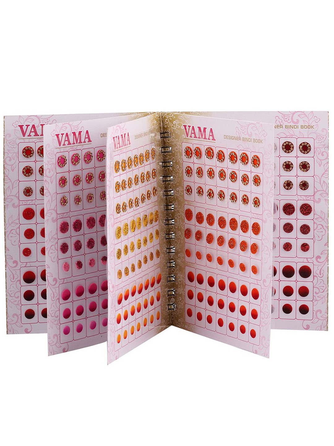 VAMA Women Multicolour Shaded Crystal Stone Sticker Mini Bindi Book
