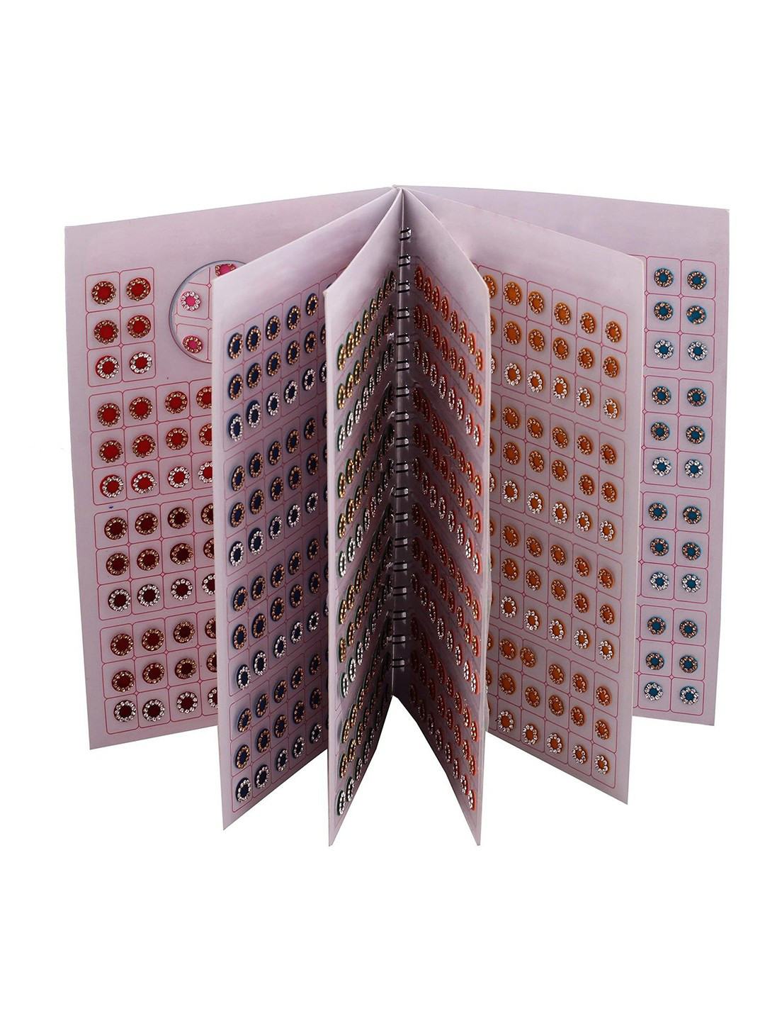 VAMA Women Crystal Diamond Multicolored Stone Sindoor Sticker Bindi Book