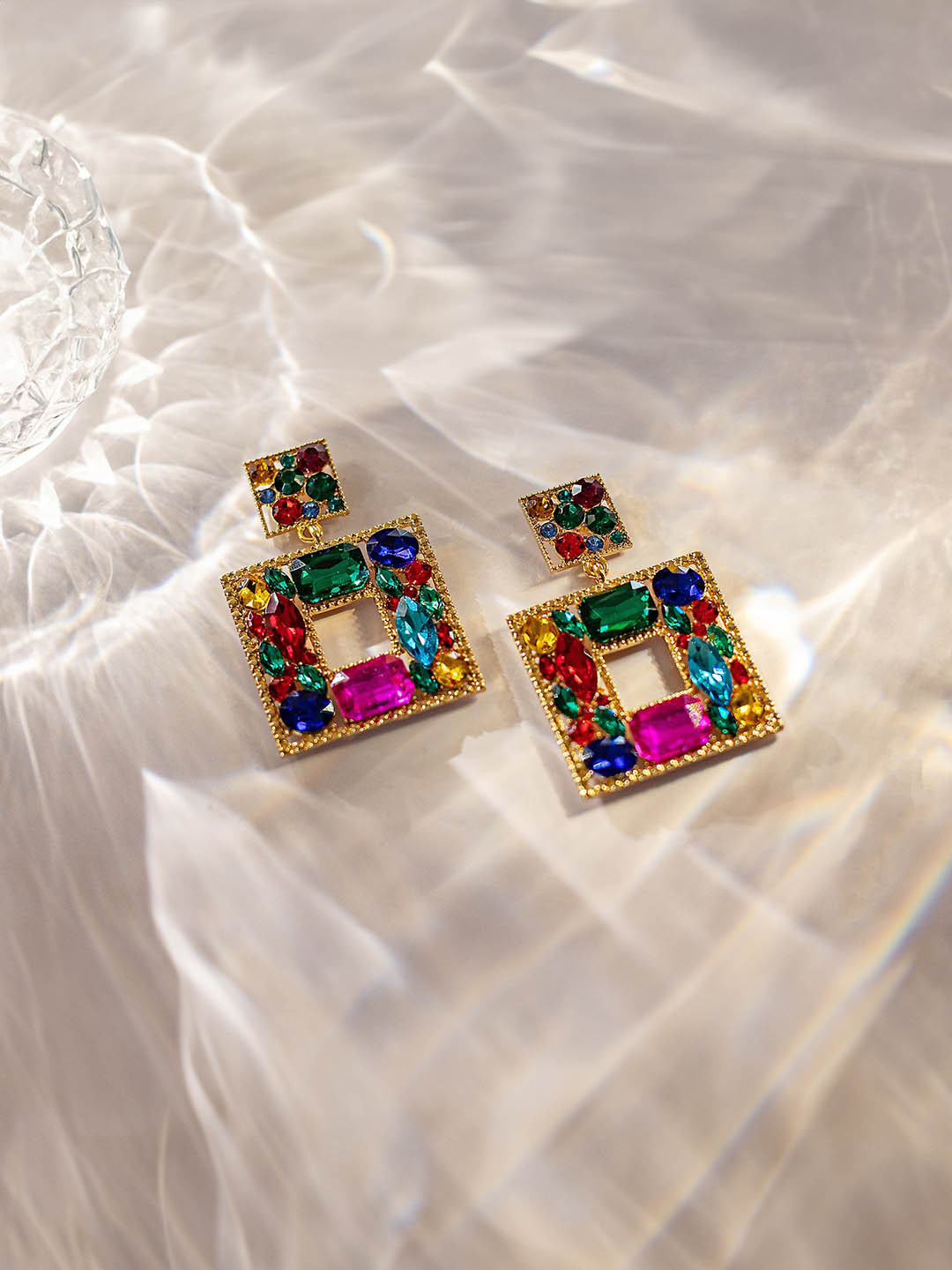 Senshi Square Drop Earrings