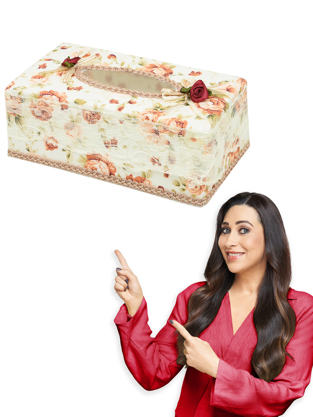 HOKIPO Beige Plastic Tissue Holders