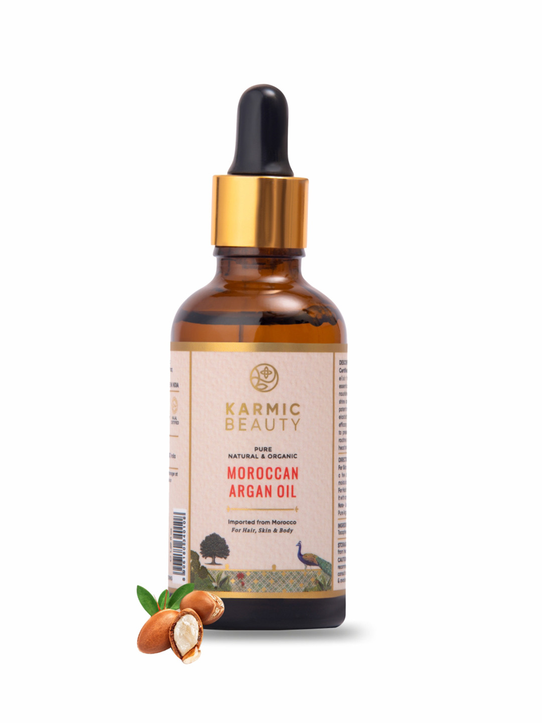 KARMIC BEAUTY Moroccan Argan Oil For Hair & Skin - 50 ml