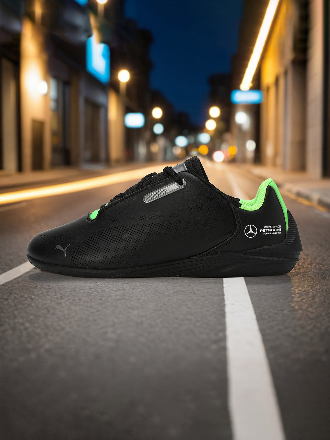 PUMA Motorsport Kids Round Toe Lace-Ups Sneakers