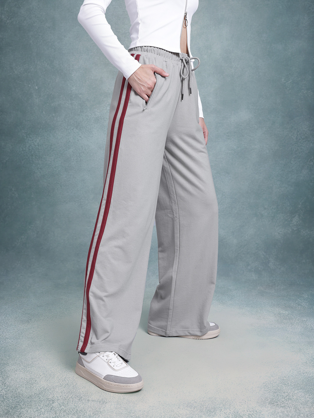The Roadster Life Co. RE/LAX Women Side Stripes Track Pants