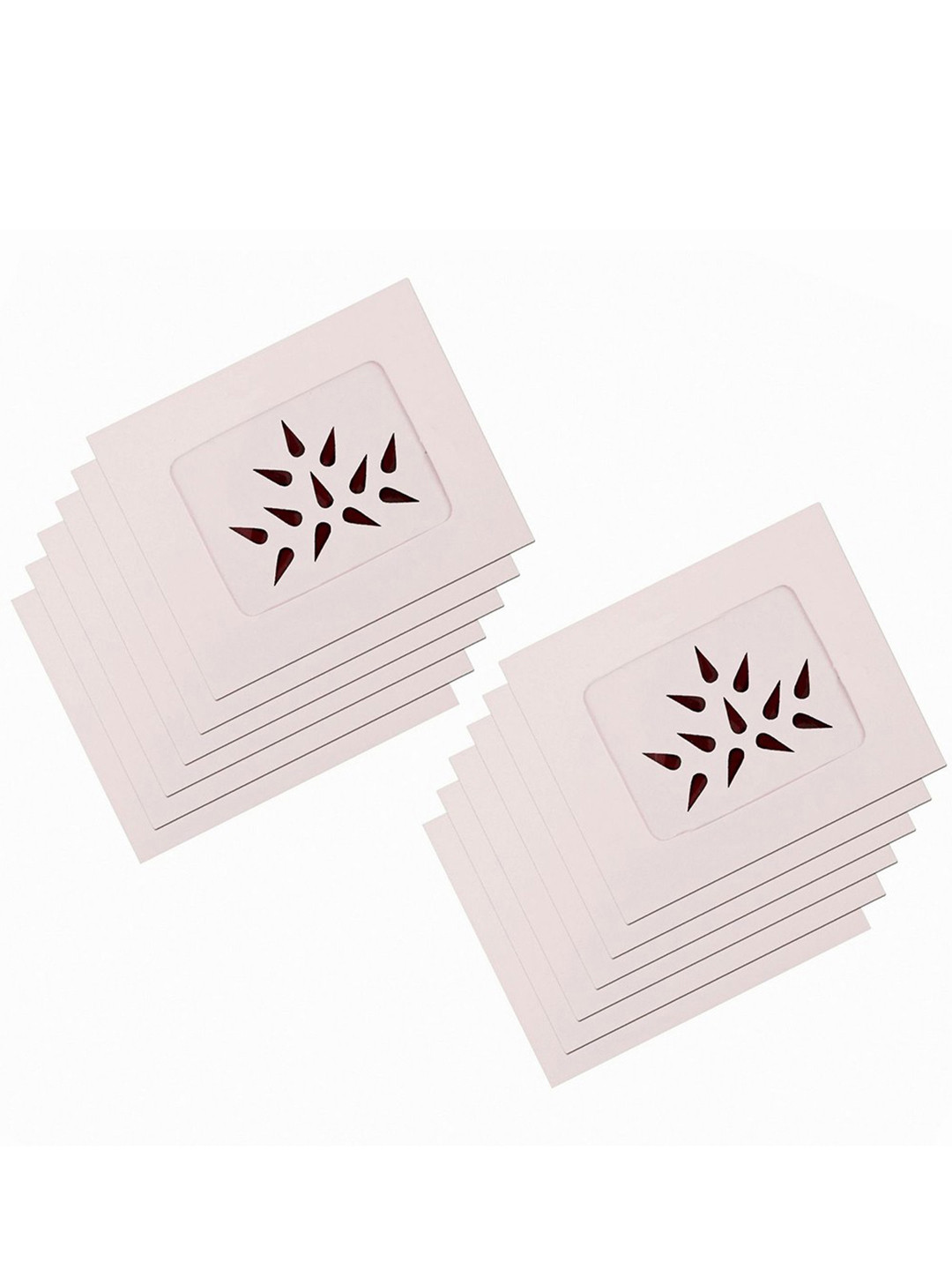 VAMA Women Dark Maroon Set of 12 Velvet Tear Shape Vertical Kumkum Bindi  Stickers