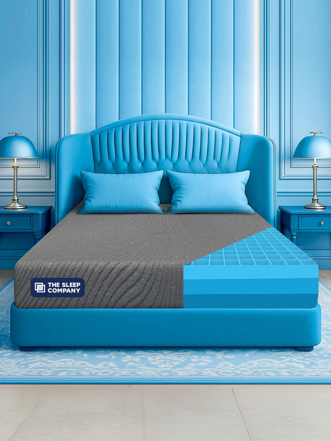 THE SLEEP COMPANY SmartGRID Ortho Pressure Relieving 8 Inch Queen Mattress (75x60x8)