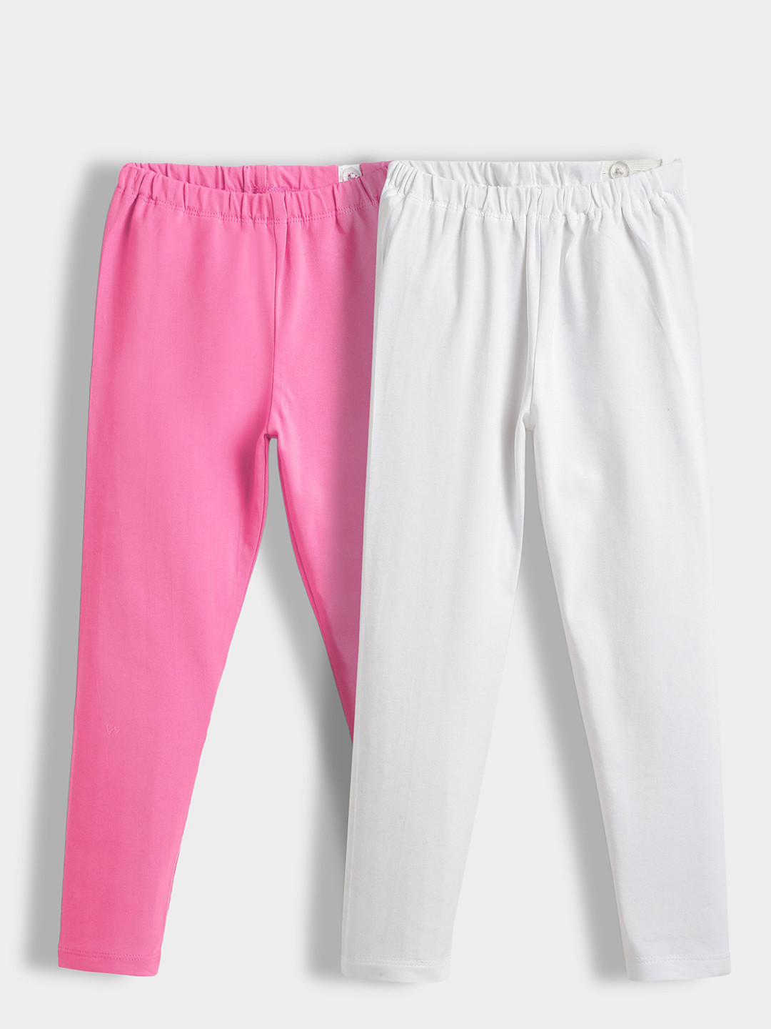 Orange Sugar Kids Girls Pack Of 2 Mid-Rise Ankle-Length Leggings