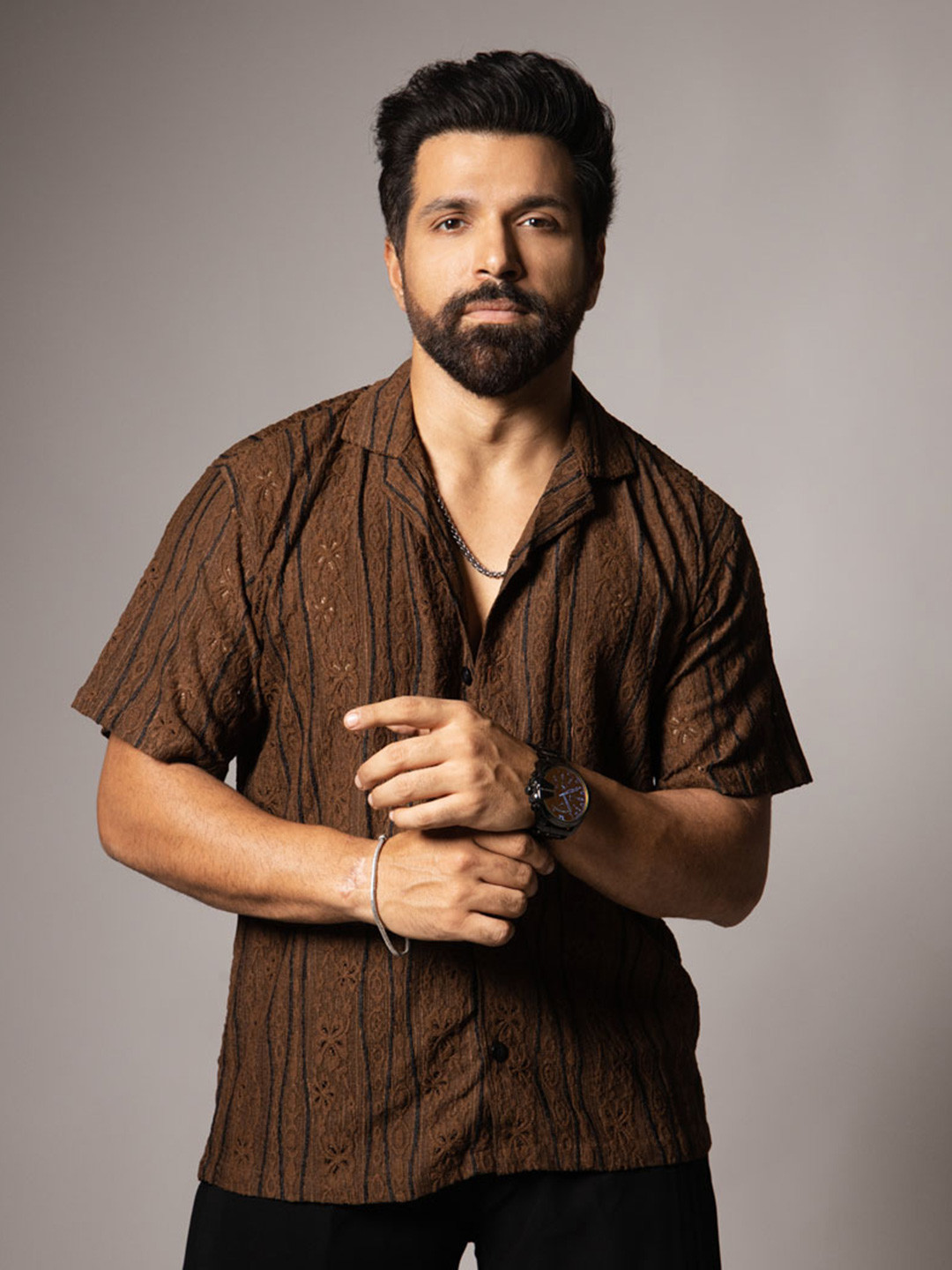 Hop Head Coffee Mesh Line Shirt