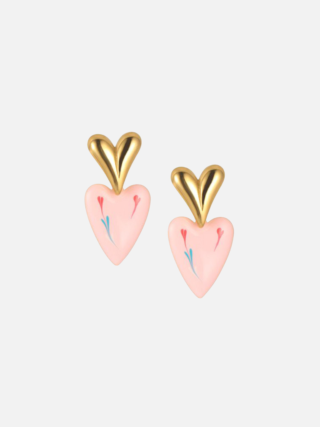 Just Lil Things Heart Shaped Drop Earrings