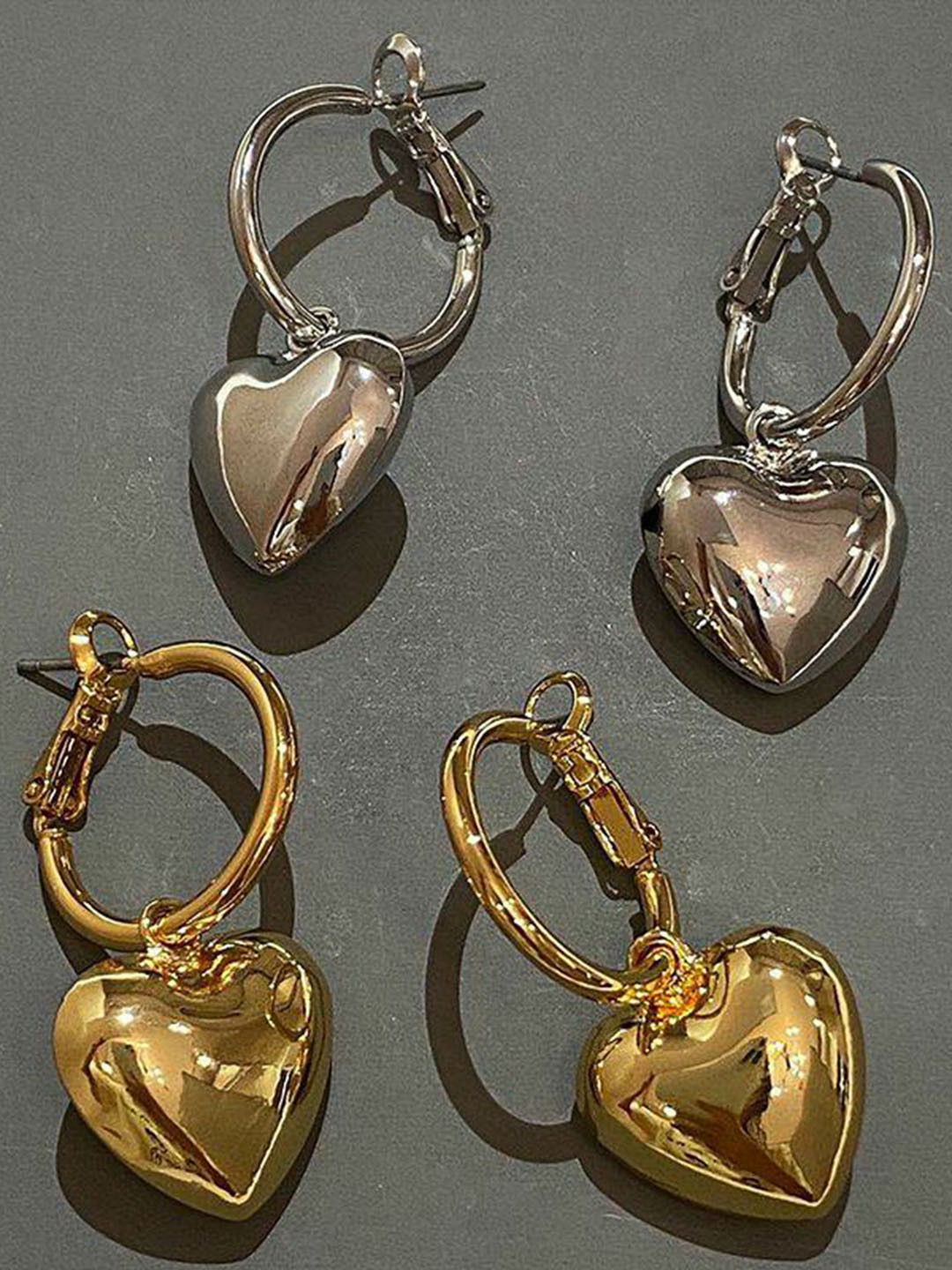 Just Lil Things Heart Shaped Drop Earrings