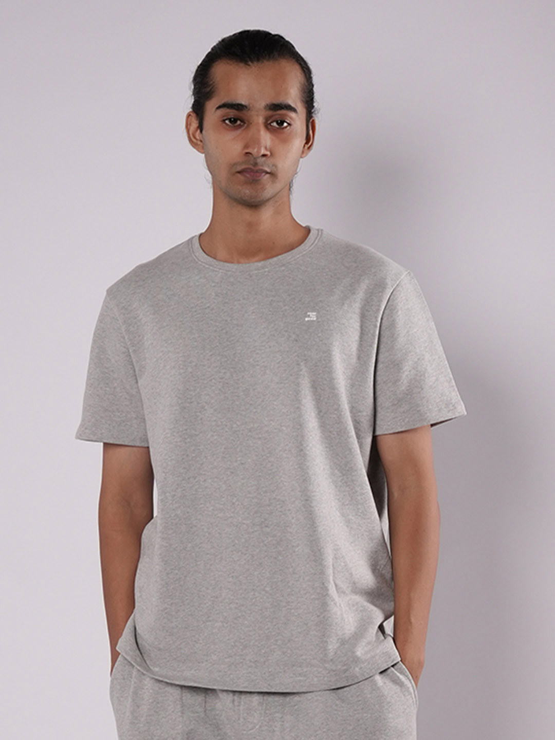 ROAR FOR GOOD Men organic- ss-25 Solid Round Neck Cotton Casual T-shirt