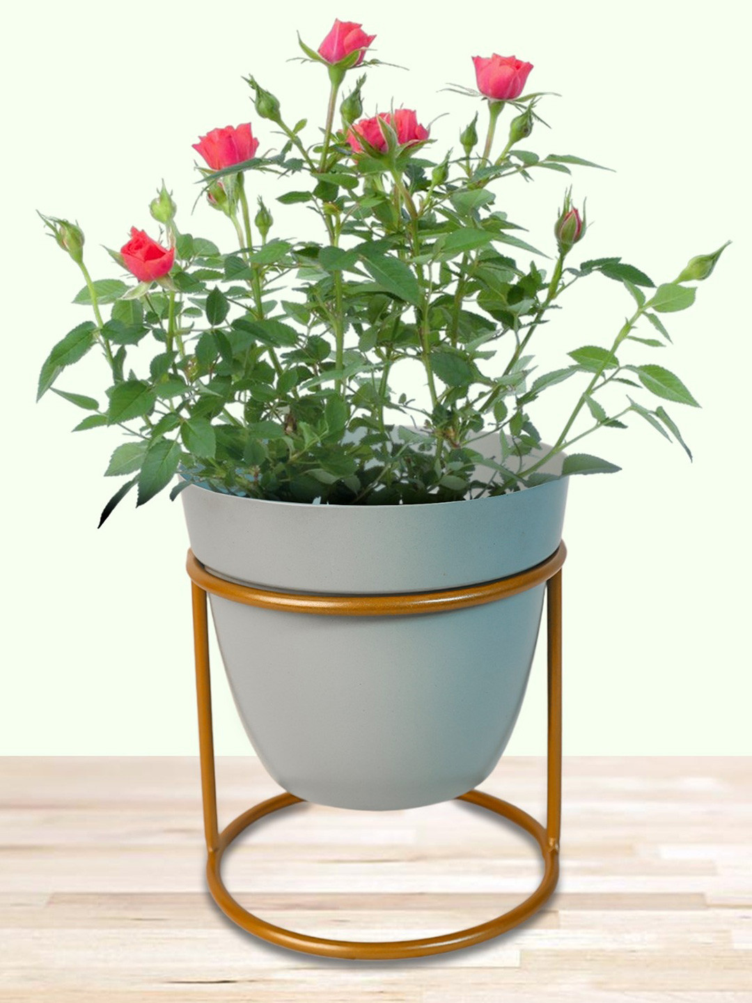 Nymph Blue Flower Planters With Stand