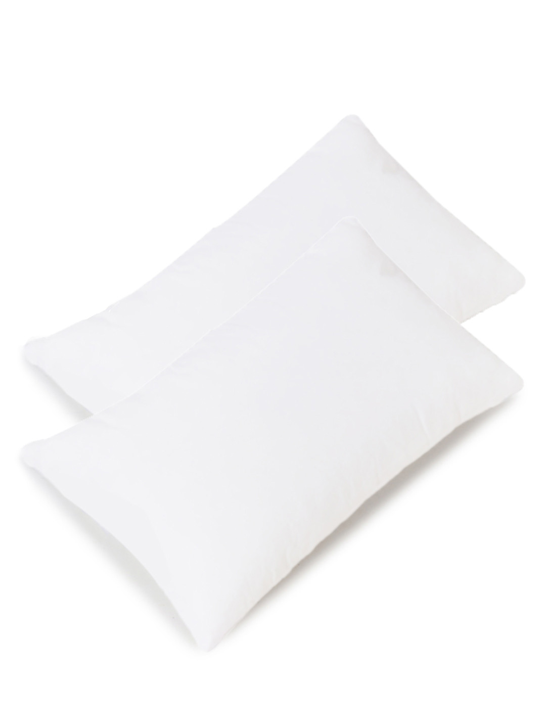 Recron Certified White Solid Cotton Ultra Soft Set of 2 Ultra Soft Cotton Sleep Pillow-43 x 69 cm