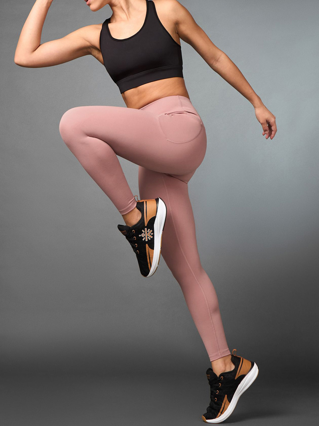 CULT Women's Pink Train All Day COMFlex Tights