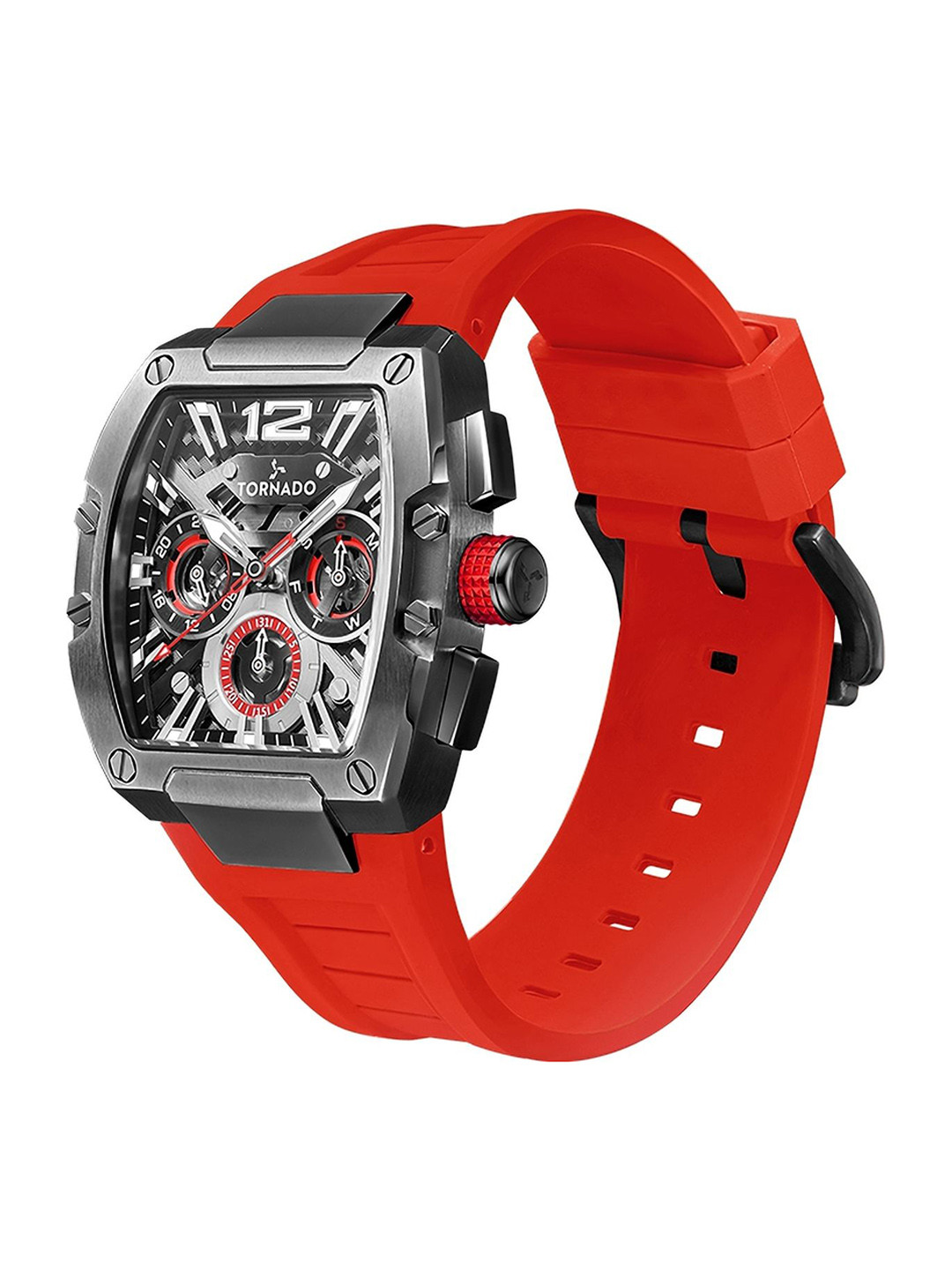 TORNADO Men Dial & Bracelet Style Straps Analogue Multi Function Watch T23105-XSRB