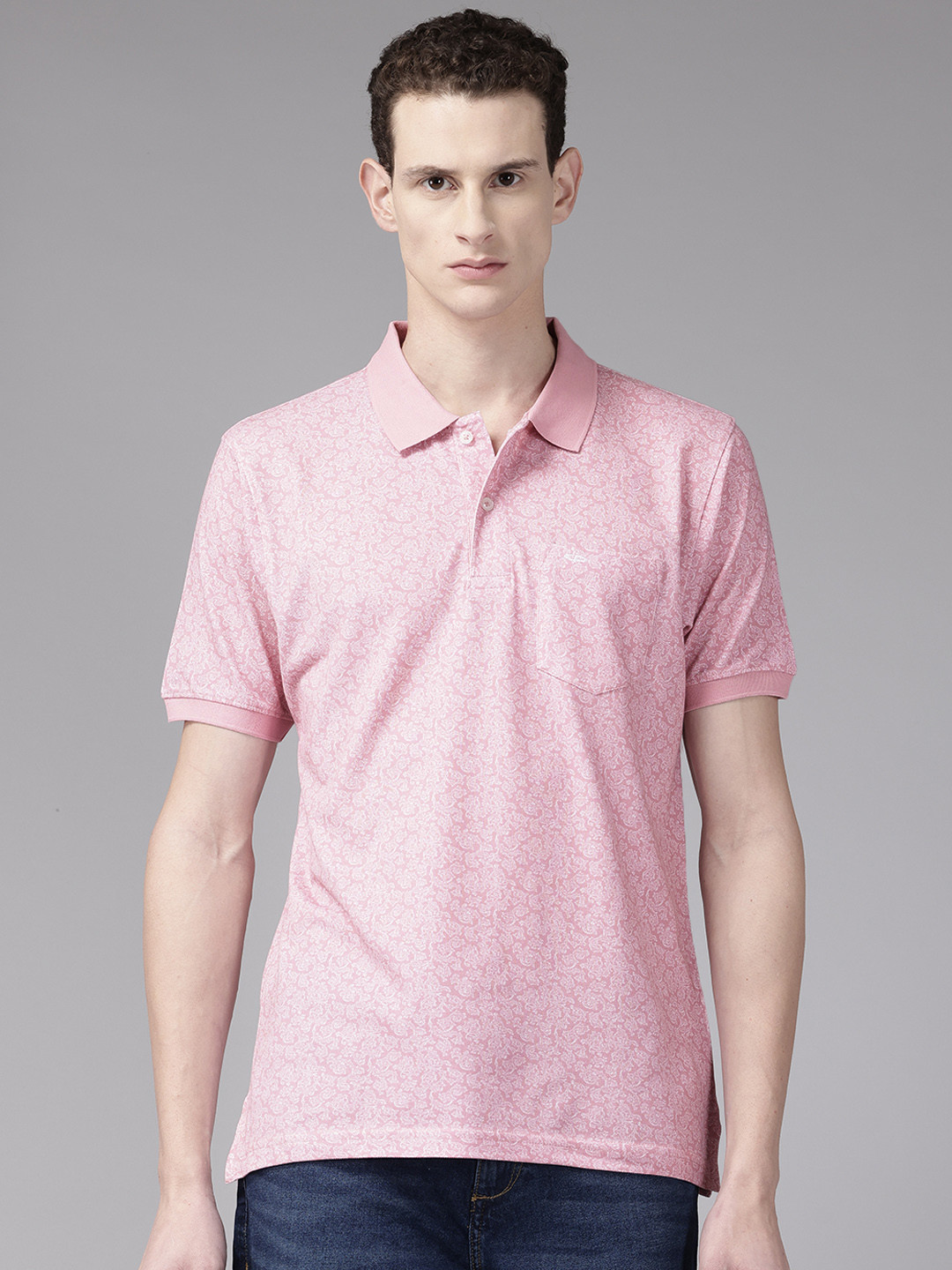 ColorPlus Geometric Print Pure Cotton T-shirt