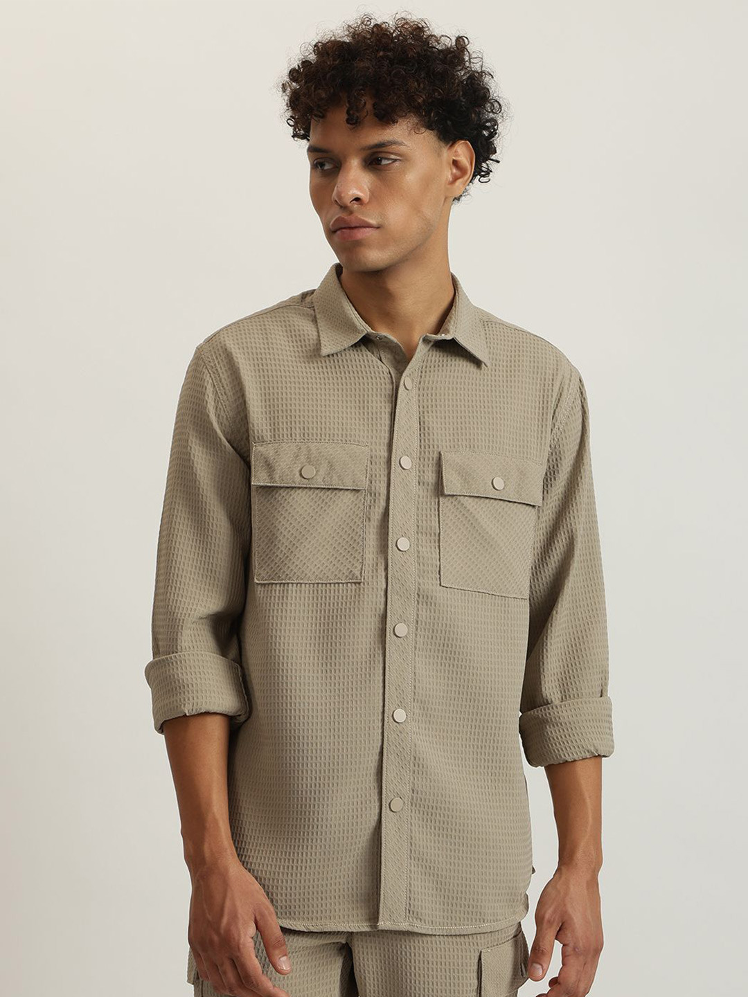Iconic Men Opaque Casual Shirt