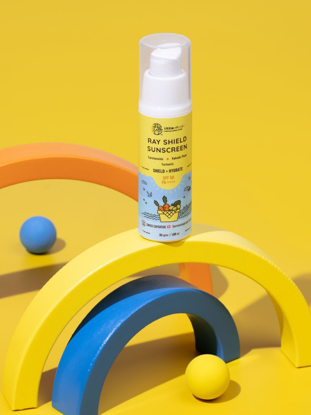 Little Rituals Ray Shield Sunscreen with Carotenoids, Kakadu Plum & Turmeric- 30 g