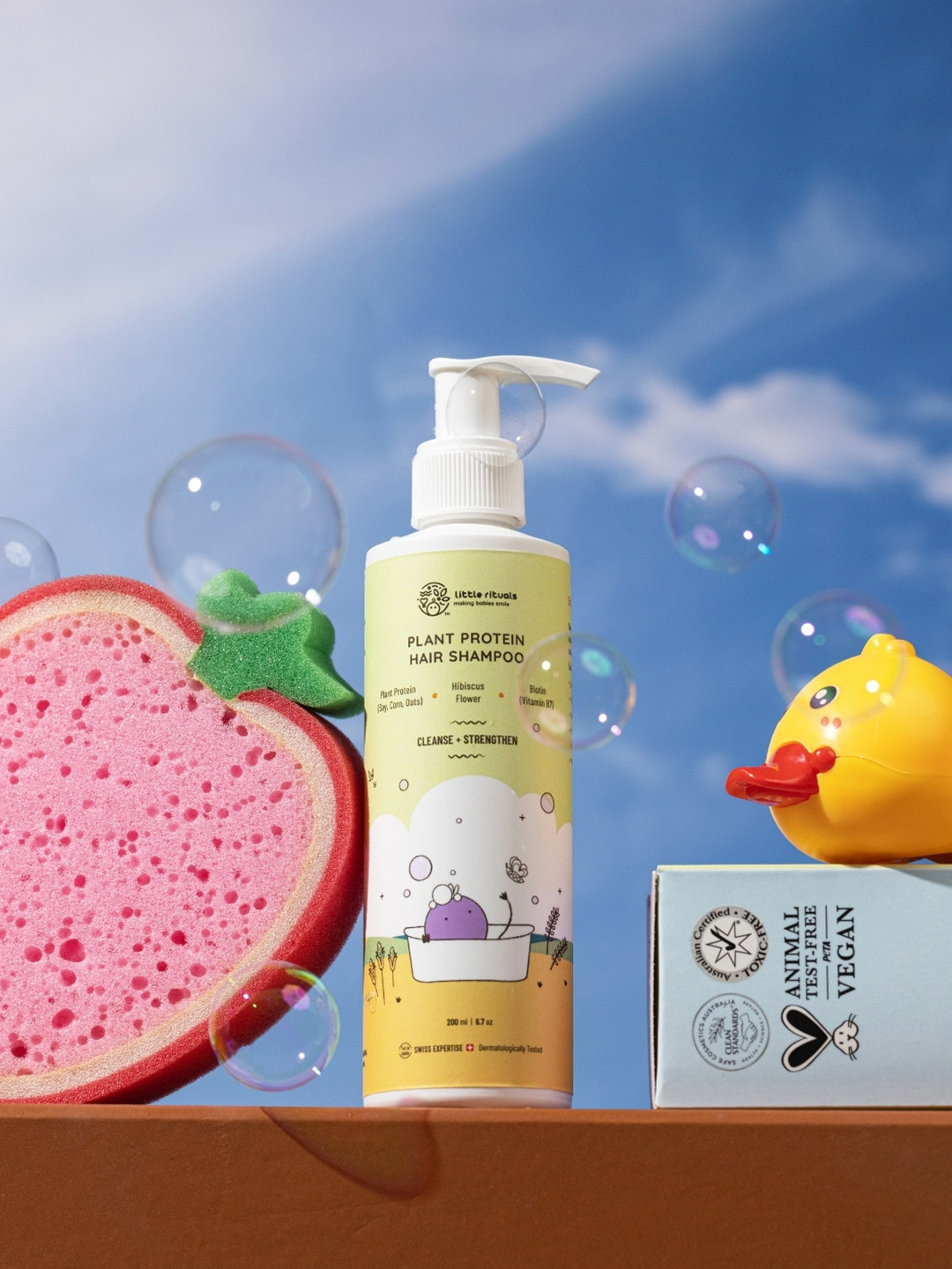 Little Rituals Plant Protein Hair Shampoo With Biotin & Hibiscus - 200 ml